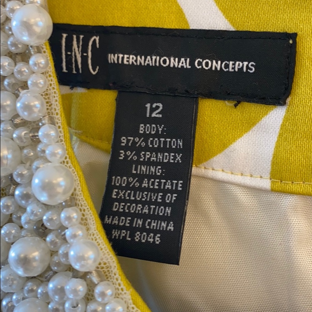 NWTs INC Dress with pearl beading Size 12 - Picture 3 of 6